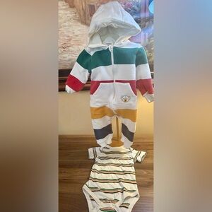HBC Stripes 6-12 month 3 pc.
